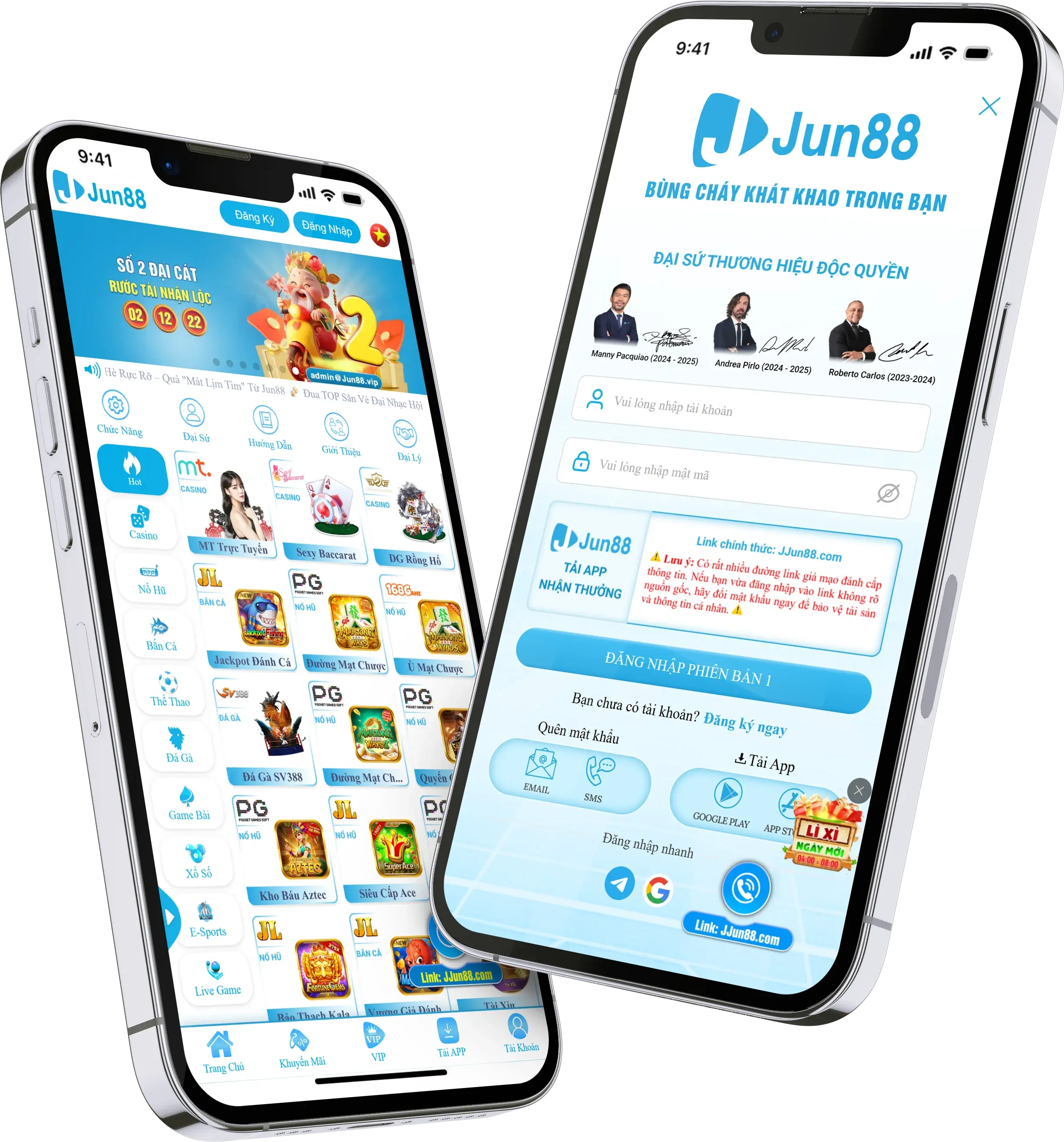 Ứng dụng Jun88 trên di động